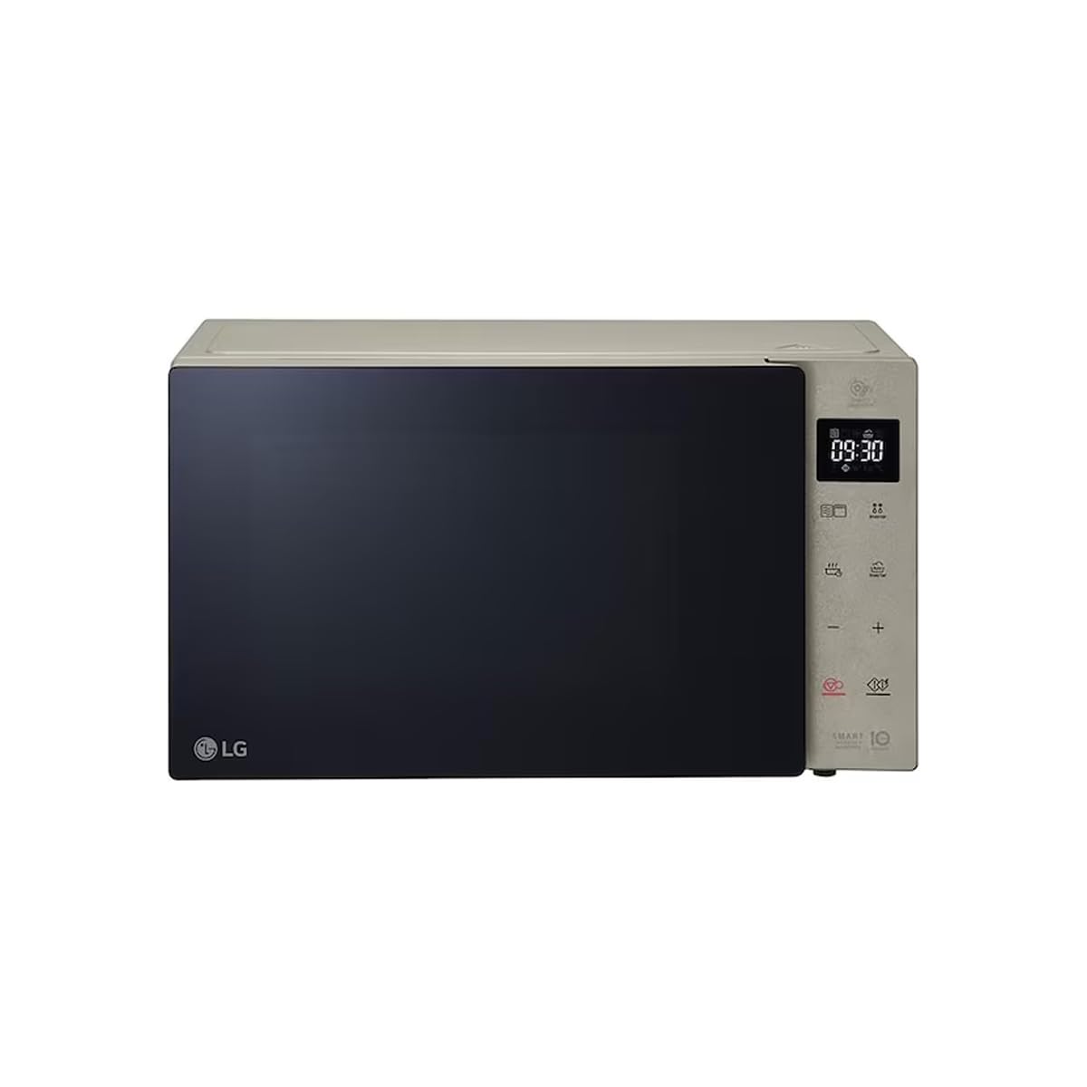 LG MH6535NBS microwave (25 L, 1000 W) with grill (LED display, smart inverter technology, easy to clean), noble steel, freestanding