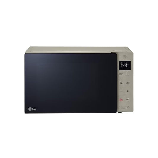 LG MH6535NBS microwave (25 L, 1000 W) with grill (LED display, smart inverter technology, easy to clean), noble steel, freestanding