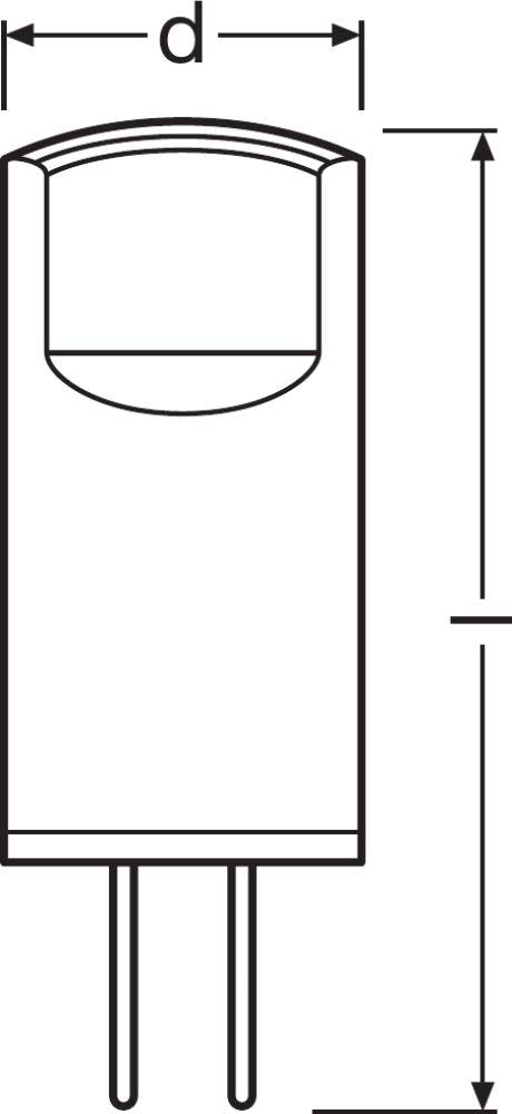 Osram BASE LED Lamp, PIN Lamp with G4 Socket, 0.90W, replacement for traditional 10W light bulb, warm white (2700K), 3-pack (pack of 3) - 4058075449985