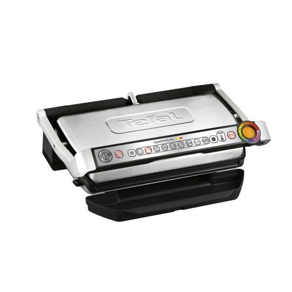 Tefal OptiGrill+ XL | Grill contact cu ajustare automată a temperaturii | 9 programe automate | Suprafață de grill XL | Inclusiv tavă de coacere | GC724D12