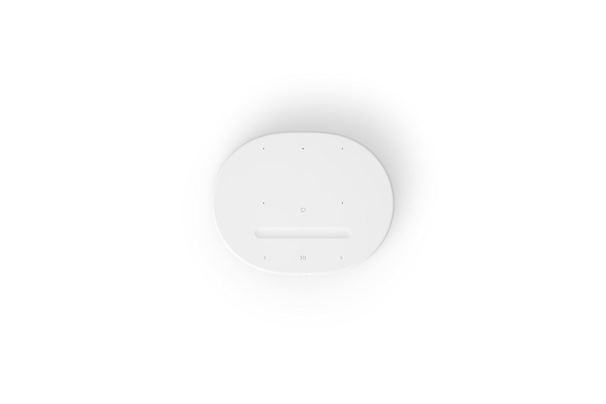 Sonos Move 2 | Portable WiFi Speaker with WiFi, Bluetooth, compatible with Amazon Alexa, at least 24 hours battery life and wireless charging station - White - MOVE2EU1