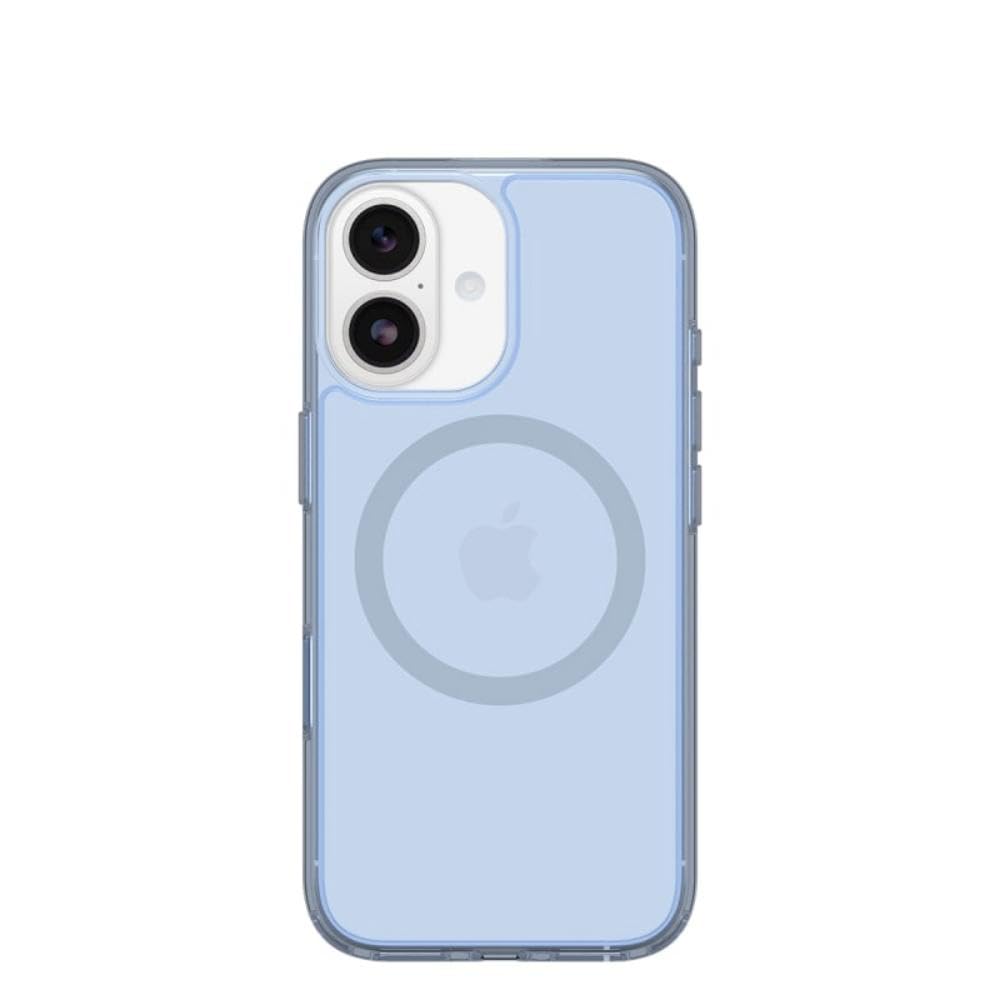 OtterBox Symmetry Series Clear MagSafe Transparent Case for iPhone 17, Shockproof Drop Proof Protective Case, 3X Military Grade Tested, Clear/Blue - 77-98799