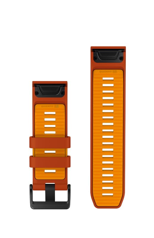 Garmin Quickfit Band 26 mm, Silicone, Autumn Orange/Spark Orange - 010-14508-03