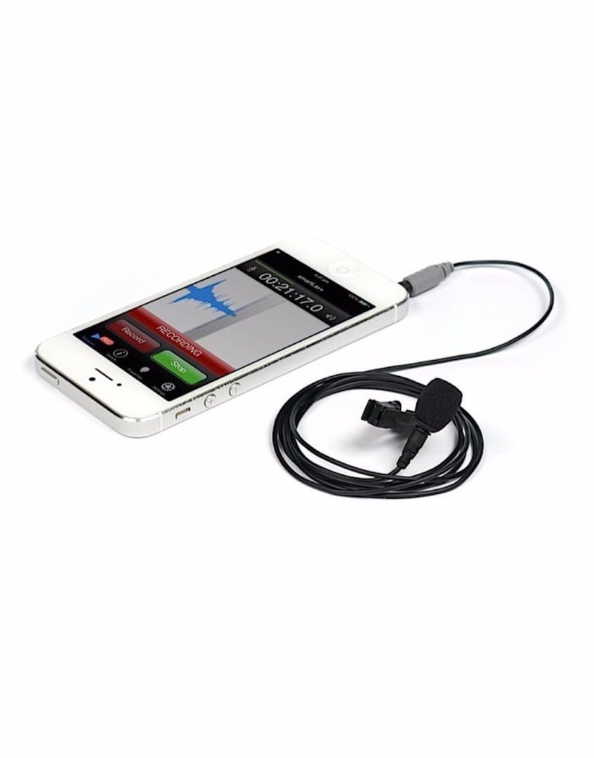 RØDE SmartLav+ Smartphone Lavalier Microphone with TRRS Connector for Broadcasting, Film Production, Content Creation, On-Location and Studio Voice Recording, Black - SMARTLAVPLUS