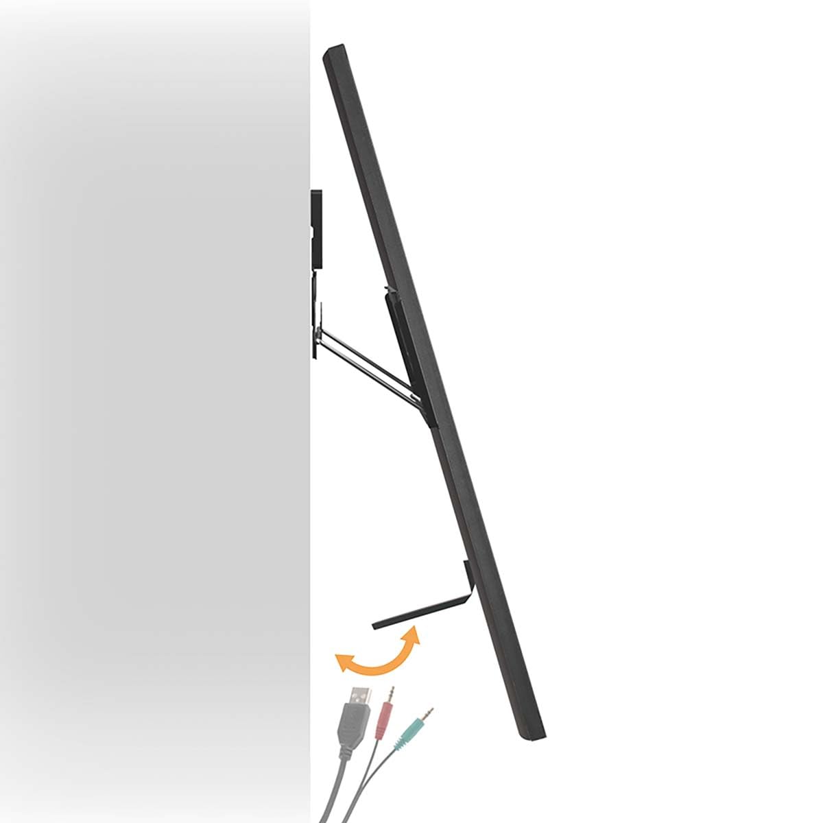 Suport TV de perete Feste - 43-100" - greutatea maximă suportată a ecranului: 75 kg - Distanța minimă de la perete: 9.50 mm - Oțel - Negru - TVWM5090BK