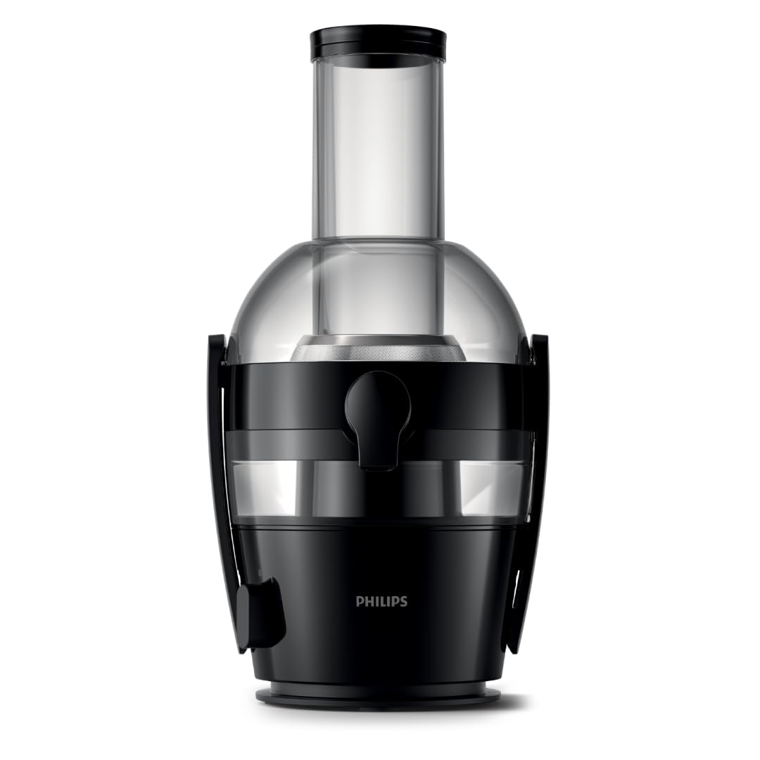 Philips 3000 Series Juicer - 800W Power, QuickClean Technology, XL 75mm Filling Shaft, 2L Juice Capacity, Easy to Assemble & Rinse, Fresh Juice without Pulp (HR1856/70)