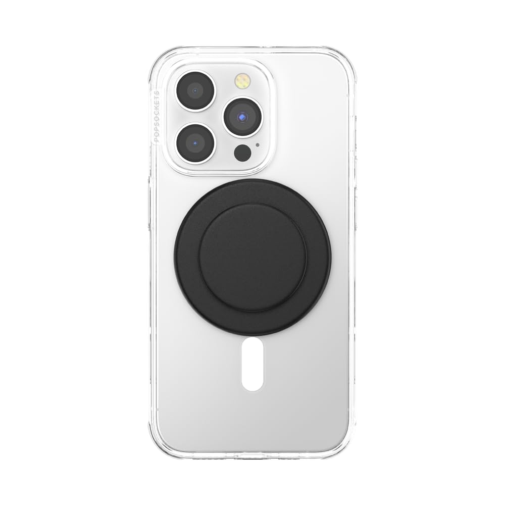 PopSockets Mobile Phone Grip for MagSafe, Magnetic Holder, Mobile Phone Stand, Black - Black - 806828