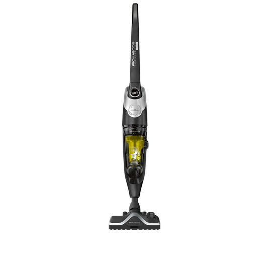 Rowenta Powerline Extreme Cyclonic, aspirator de mână fără sac cu cablu de alimentare, nouă duză extrem de glisantă, aspirator de podea foarte silențios, putere de aspirație ridicată fără sac, negru-argintiu-galben, RH8155 - RH8155WA