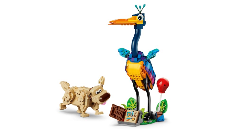 LEGO ǀ Disney and Pixar Kevin and Dug - toy golden retriever dog & exotic bird - DIY decoration for the children's room - birthday gift for girls aged 9 and up & fans of the film Above - 43290