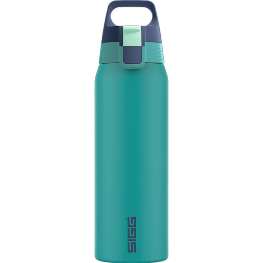 SIGG - Insulated drinking bottle - Thermos bottle Shield Therm One Multicolor Ocean - carbonated drinks - leak-proof - dishwasher safe - BPA-free - 90% recycled stainless steel - green - 0.75L - 6228.10