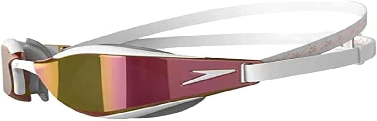 Speedo Unisex Adulți Fastskin Hyper Elite Ochelari de înot | Ochelari de înot pentru competiții | Performanță | Antrenament | Ochelari de înot hidrodinamici, Alb/Oxid Grey/Rose Gold, Mărime unică - 5053744613543