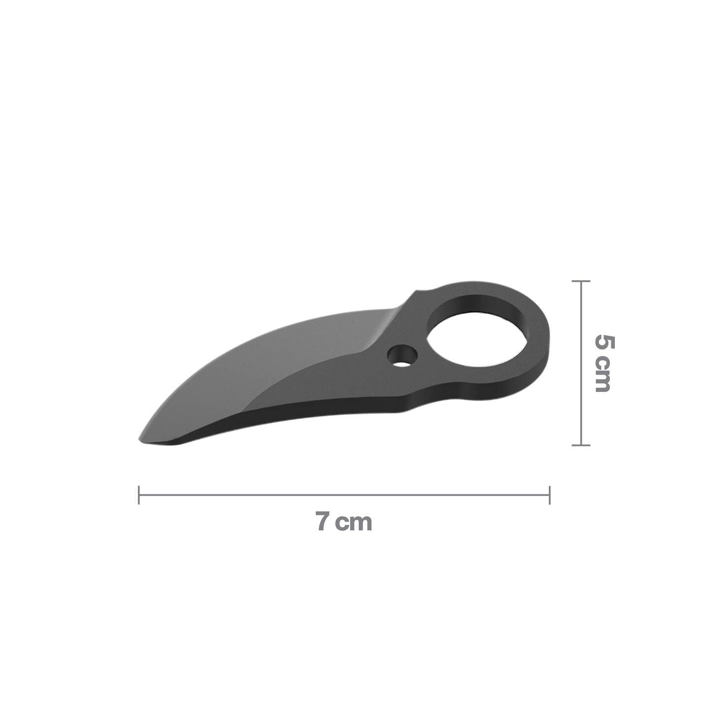Fiskars replacement blade for M Bypass cordless secateurs, non-stick coated, for branches up to Ø 25 mm, rust-resistant, steel, black, 1084947