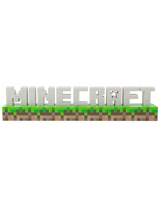 Minecraft Logo Light - Officially licensed merchandise, 2 light modes, battery or USB powered, perfect for bedroom or gaming room decor. - PP8759MCF