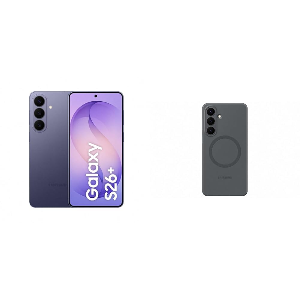 Samsung Galaxy S26+ AI Smartphone with Galaxy AI, No Contract, Android Phone, 12 GB RAM, 512 GB Storage, AP Processor, Cobalt Violet, 3 Years Manufacturer Warranty, including Silicone Magnet Case