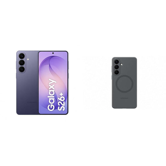 Samsung Galaxy S26+ AI Smartphone with Galaxy AI, No Contract, Android Phone, 12 GB RAM, 512 GB Storage, AP Processor, Cobalt Violet, 3 Years Manufacturer Warranty, including Silicone Magnet Case