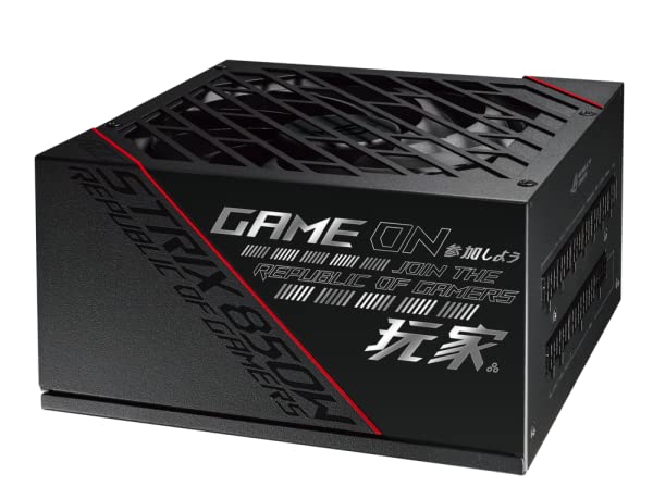 ASUS ROG Strix 850G sursa de alimentare (850 Watt, 80 Plus Gold, răcire 0dB) neagră - 90YE00A3-B0NA00