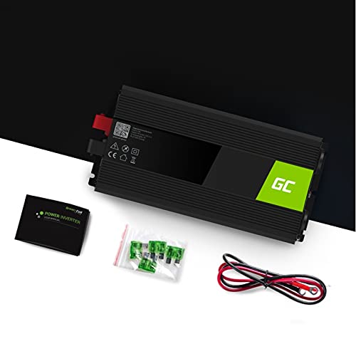 Green Cell 1500W/3000W 24V to 230V Volt Car Voltage Converter Inverter Power Solar Inverter DC AC Converter Current Converter Vehicles Caravan Car Modified