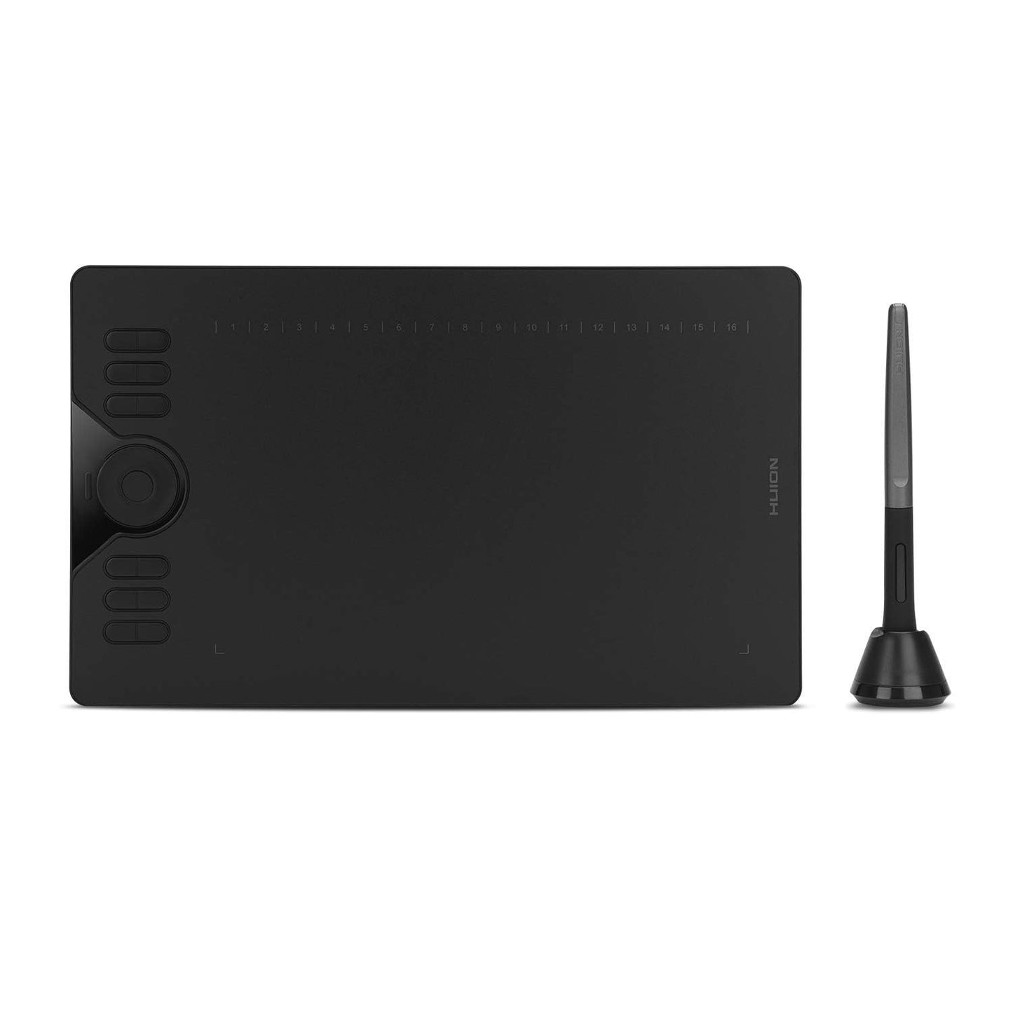 HUION Refurbished HS610 Battery-Free Graphics Tablet, 12+16 Programmable ExpressKeys, 8192 Levels, 5080LPI with ±60° Tilt Function Supports Windows/MacOS/Android (Refurbished)