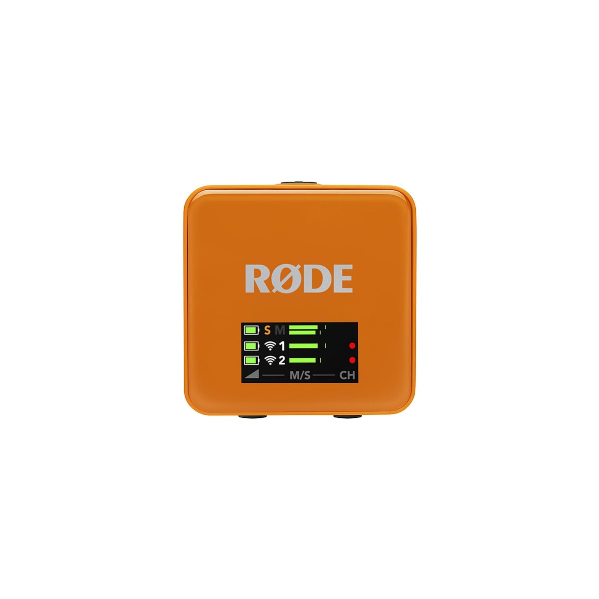RØDE Wireless GO (Gen 3) – Compact wireless microphone – Crystal clear sound, 32-bit float recording, automatic level control, for phones, cameras, and computers (Orange) - WIGOGEN3ORA
