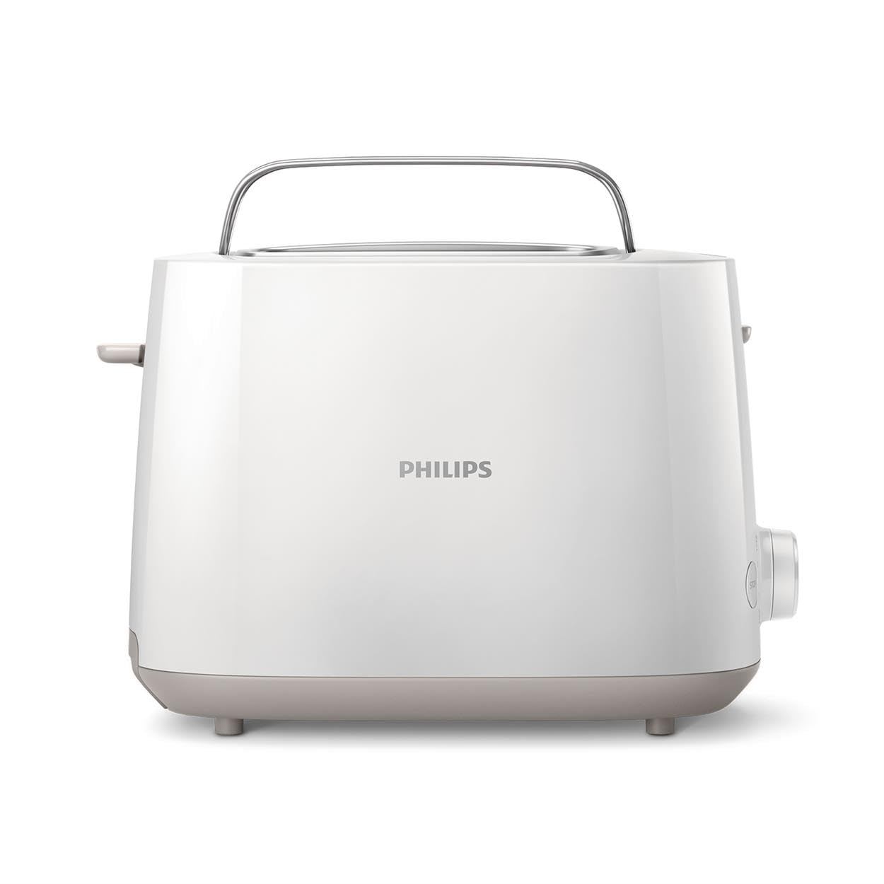 Philips toaster - 2 toast slots, 8 levels, bun attachment, defrost function, lift function, automatic switch-off, white (HD2581/00)