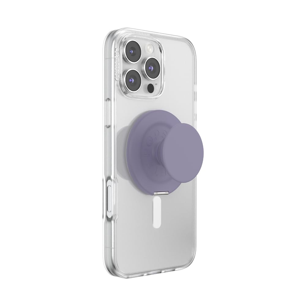 PopSockets Kick-Out Grip for MagSafe, Adjustable Stand for Portrait or Landscape Format, Magnetic Holder, Purple - Dusk - 807623