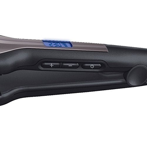 Remington wide straightening iron Pro-Ceramic Extra (extra wide 45mm styling plates - especially for thick, frizzy, curly and very long hair) LCD display, 150-230°C, hair straightener S5525
