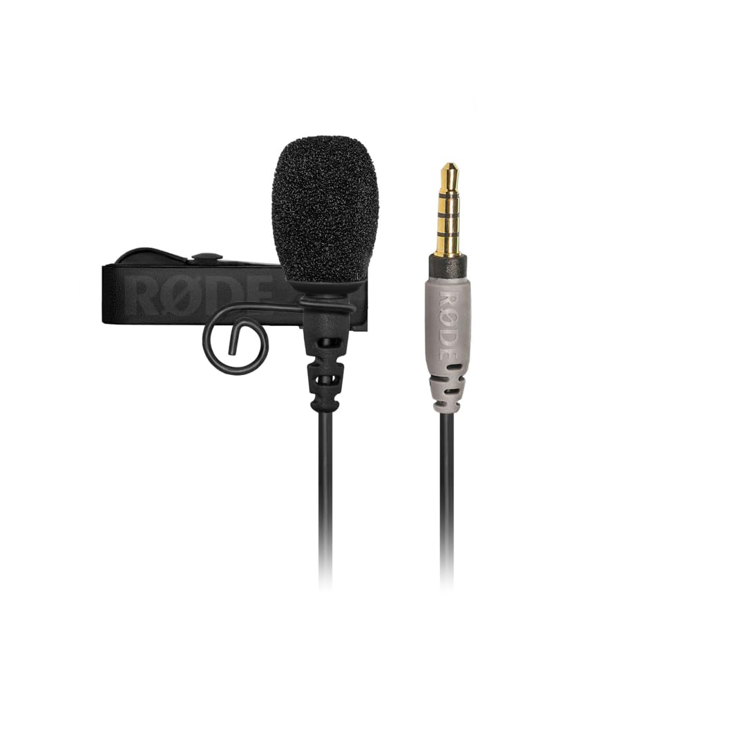 RØDE SmartLav+ Smartphone Lavalier Microphone with TRRS Connector for Broadcasting, Film Production, Content Creation, On-Location and Studio Voice Recording, Black - SMARTLAVPLUS