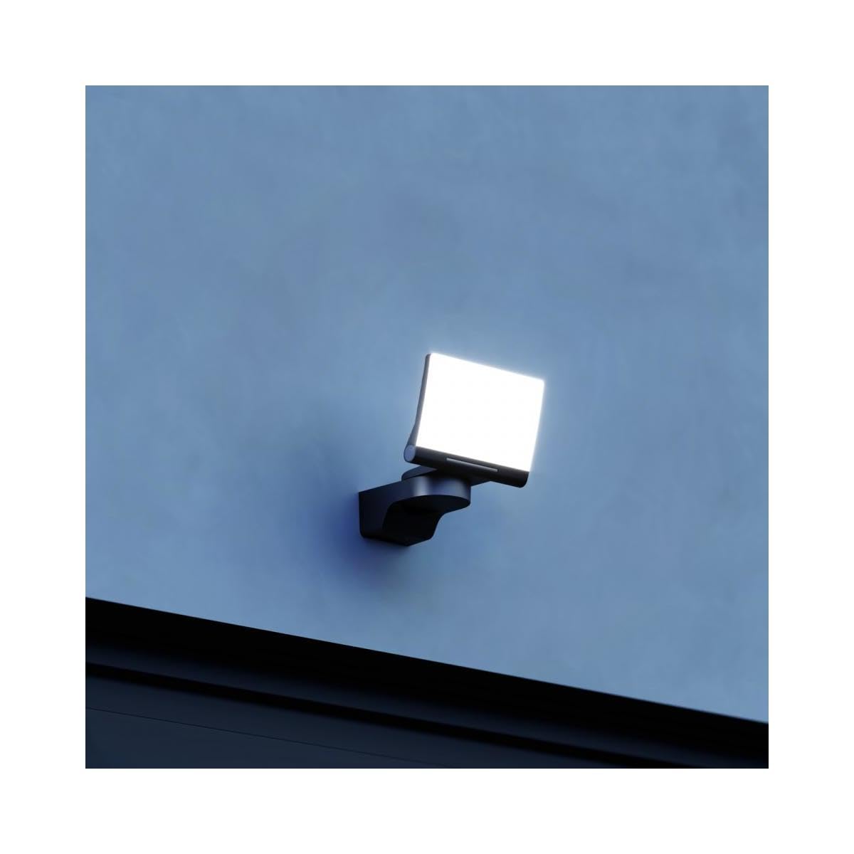 Steinel LED spotlight XLED Home, 13.7 W floodlight, fully swiveling, 1550 lm, for driveway, yard and garden, black, without motion detector - 33118