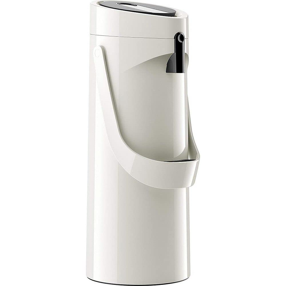 Emsa GmbH 515707 Ponza ISO thermos bottle 1, 9 l, stainless steel, 17 x 16.5 x 39 cm, stainless steel, white