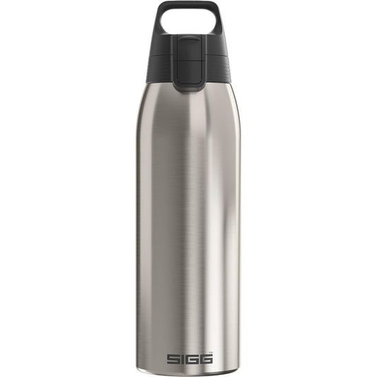 SIGG - Insulated drinking bottle - Thermos bottle Shield Therm One Brushed - carbonated drinks - leak-proof - dishwasher safe - BPA-free - 90% recycled stainless steel - silver - 1L - 6218.00