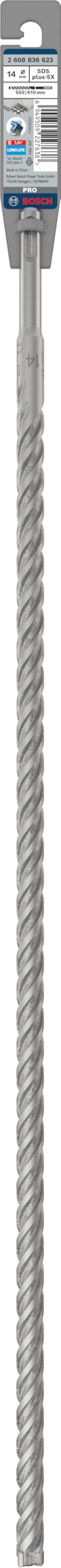 Bosch 1x PRO SDS plus-5X burghiu cu ciocan, 14 x 550 x 610 mm - 2608836623