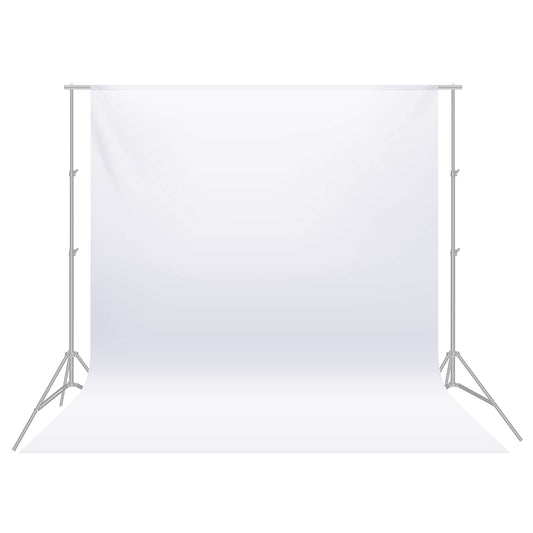 NEEWER 6 x 9FT / 1.8 x 2.8M Photo Studio 100% Pure Polyester Foldable Background Wallpaper for Photography, Video and TV (Background Only), White - 10083666