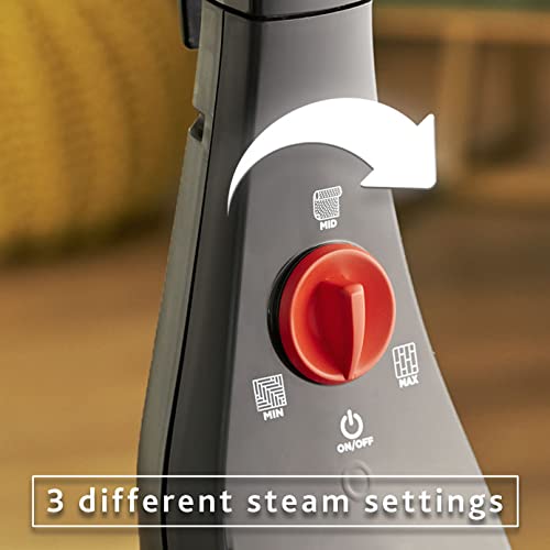 Vileda Steam Plus XXL steam cleaner | Hygienic floor cleaner with PowerPad and 2 microfiber covers - for large areas, tiles, laminate & parquet | Heating time: 15 seconds | Comfort pack - 173951