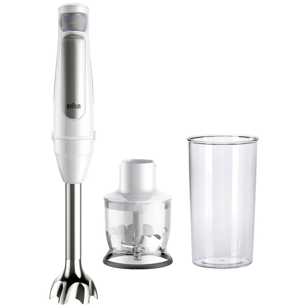 Braun MultiQuick 7 MQ 7020 WH - Electric hand blender with variable speed control, 2-piece accessory set, 1000 Watts, White - MQ7020WH