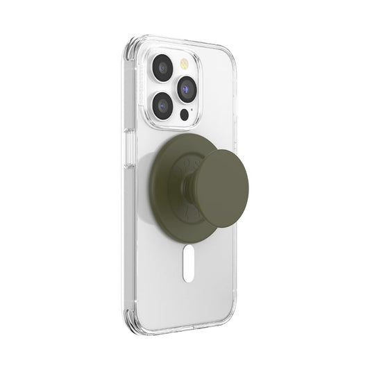 PopSockets Mobile Phone Grip for MagSafe, Magnetic Holder, Mobile Phone Stand, Green - Soft Touch Fatigue - 807492