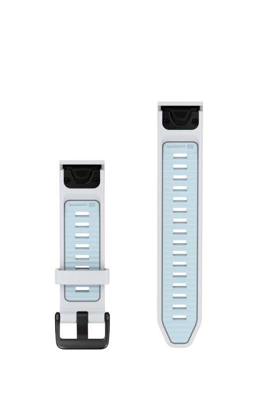 Garmin Quickfit Band 20 mm, Silicone, Stone White/Ice Blue - 010-14506-00