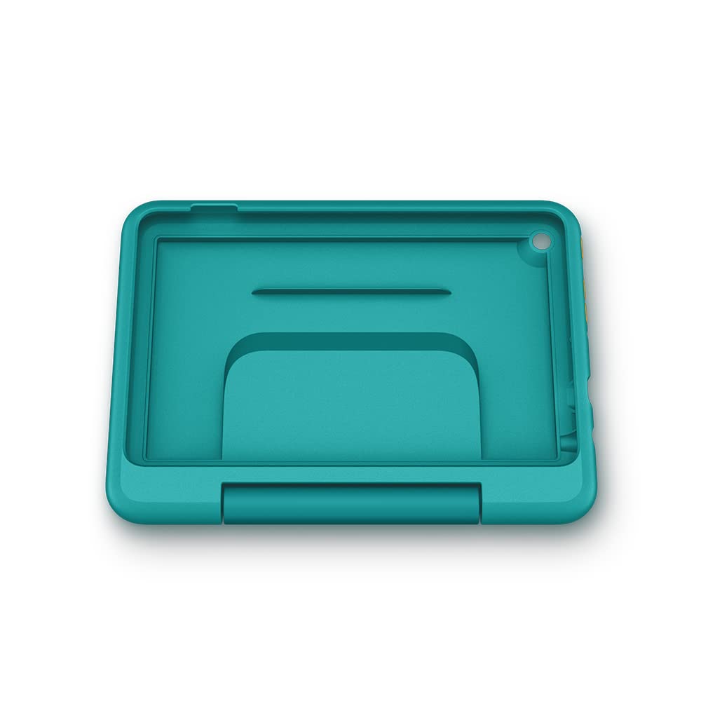 Child-friendly case for the Fire 7 tablet (only compatible with 12th generation, 2022), for ages 6 and up, teal - 53-028175