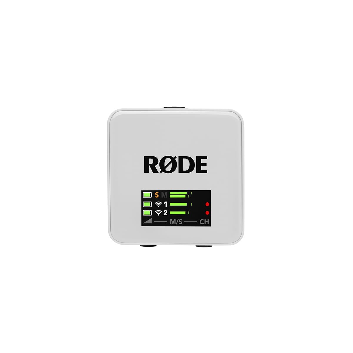 RØDE Wireless GO (Gen 3) – Compact wireless microphone – Crystal clear sound, 32-bit float recording, automatic level control, for phones, cameras, and computers (White) - WIGOGEN3W