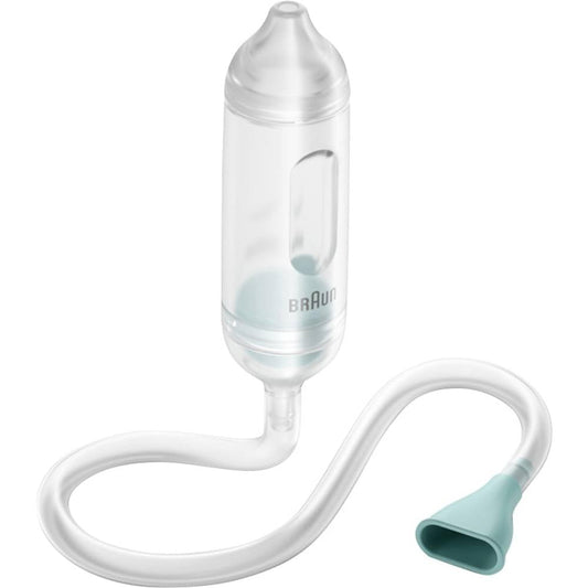 Braun manual nasal aspirator 1 | expectorant | Relief for stuffy noses | Manual suction power | Lace in 2 sizes | Suitable for newborns, babies and children | Dishwasher safe | BNA050 - BNA050EU