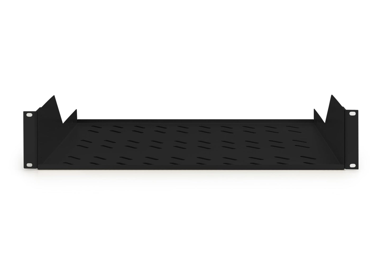 DIGITUS shelf for fixed installation – 19-inch 2U – 352 mm deep – black - DN-19