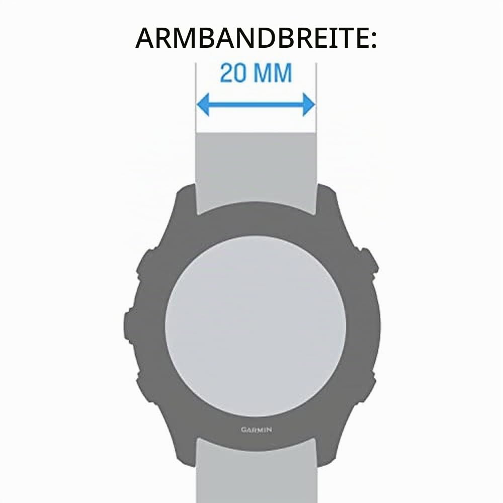 Garmin Quickfit-Brățară 20mm, compatibilă cu anumite modele din seriile fenix, epix, Descent, D2 și Approach, Accesorii originale - 010-12875-00