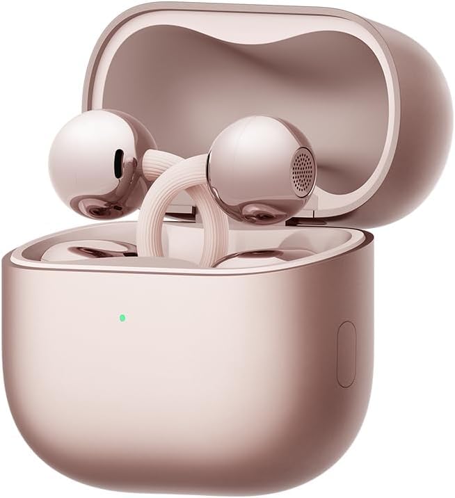 HUAWEI FreeClip 2, wireless Bluetooth headphones, open-ear headphones, particularly light for all-day use, 38 hours of battery life, for iOS & Android, IP57, rose gold - Robin-T11