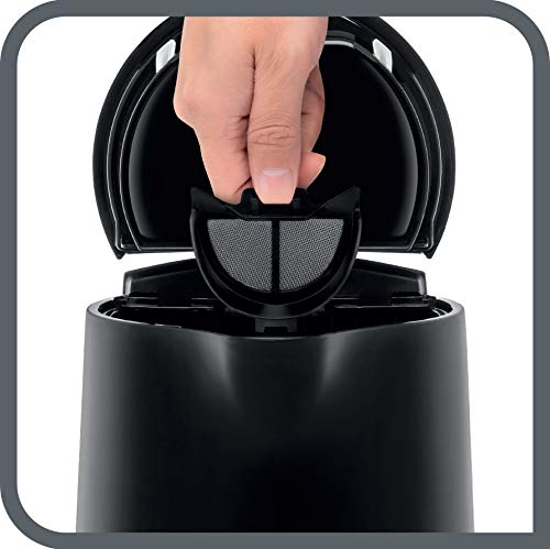 Tefal KO2008 Fierbător de apă Principio Select | 2400 Watt | 1,7L rezervor de apă | Comutator automat de pornire/oprire | Filtru anticalcar | negru mat