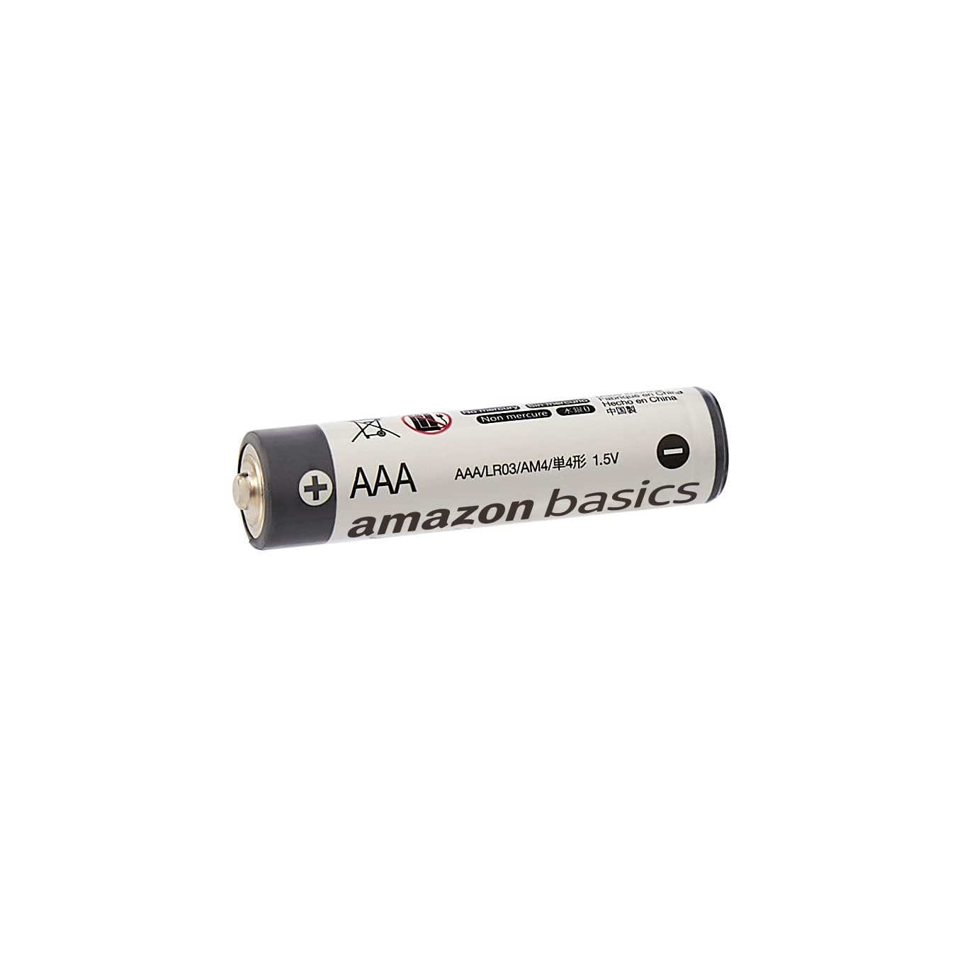 Amazon Basics AAA Alkaline Batteries 1.5V 5 Year Shelf Life Pack of 250 - AAA-250PK