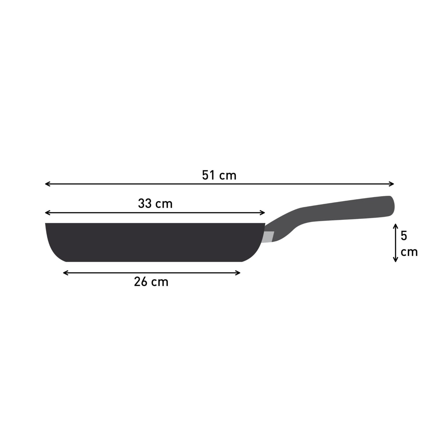 Tefal Duetto frying pan 32 cm induction, stainless steel pan with non-stick coating, thermal signal at ideal frying temperature, easy to clean, suitable for all types of stoves, A70408