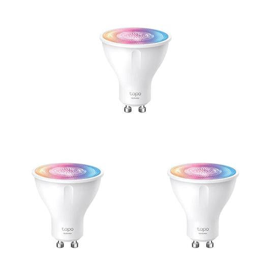 TP-Link Tapo Smart WLAN Bulb GU10 Tapo L630, Energy-saving, 3.5W equivalent to 50W, Multicolor dimmable Alexa smart lamp, smart home Alexa accessory, 16 million colors (Pack of 3)