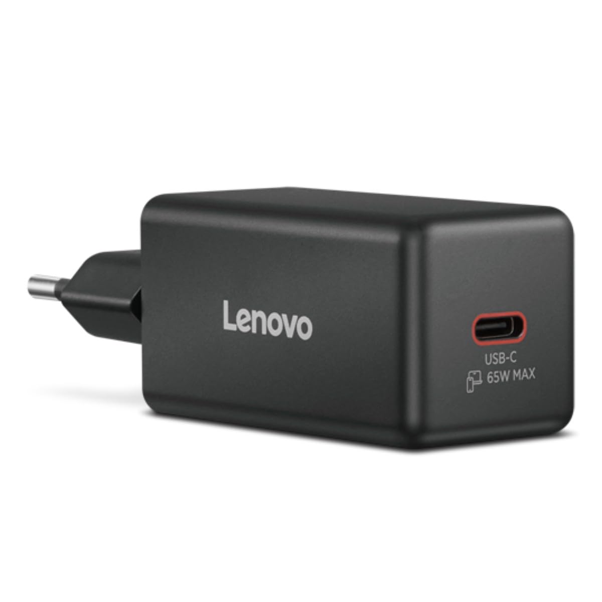 Lenovo Mini GaN USB-C 65W Charger | Charger for laptops and USB-C devices | Travel-friendly design | Black | EU plug - G0A665WBEU