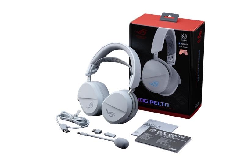 ASUS ROG Pelta White wireless RGB Gaming Headset - 90YH0410-BHUA10