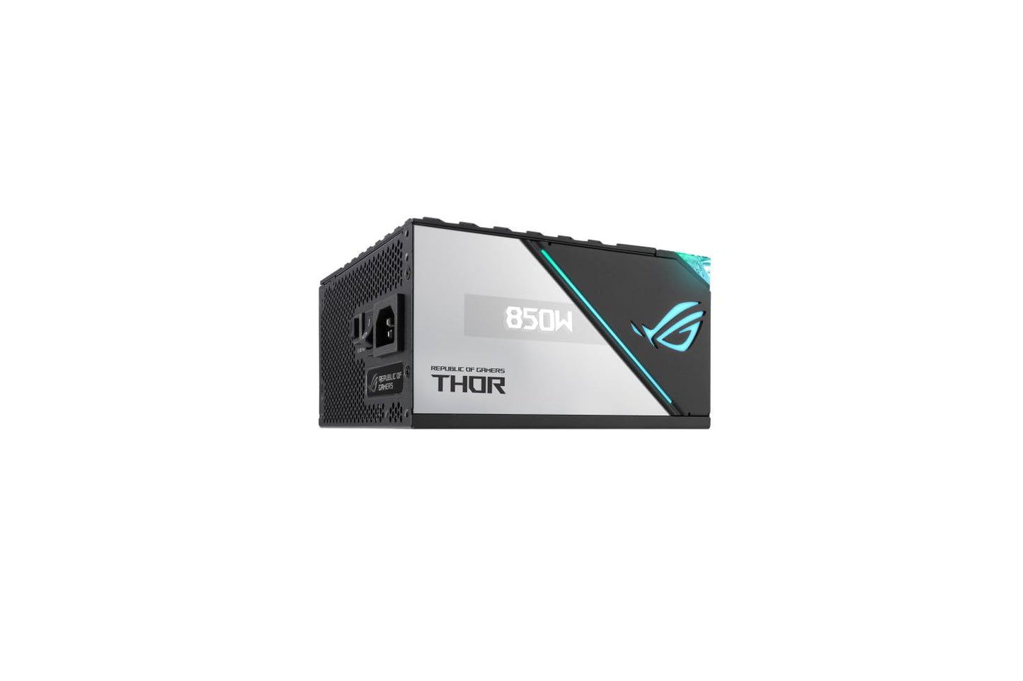 ASUS ROG Thor 850W Platinum II power supply (Aura Sync RGB lighting, OLED display, 135 mm axial tech fan with PWM control, 0dB cooling, PCIe 5.0 Ready) - 90YE00L2-B0NA00