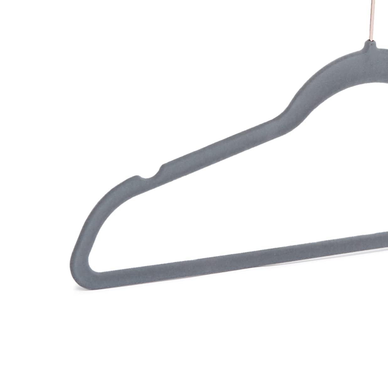 Amazon Basics Velvet Slim Non-Slip Suit Hangers Pack of 50 Grey/Gold - AH_vnv1008